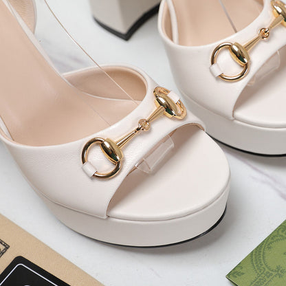 JHGS7 Slipper 11.5CM Heel Size 35-42 Shoes with box