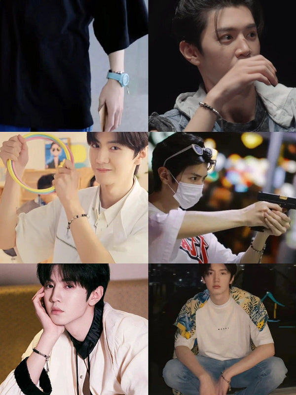 L138   Titanium steel ball bracelet jewelry