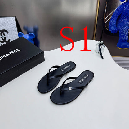 MBCS4 Leather Slippers Size 35-42 Shoes with Box