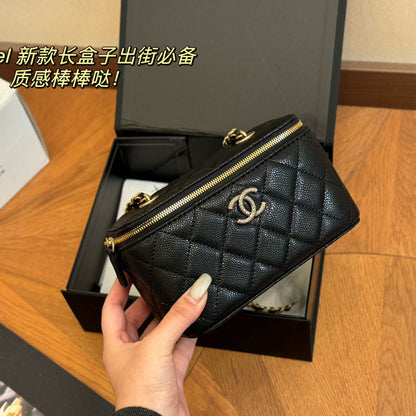 ACP8 Leather Bag 17-11CM Cosmetic Bag with box