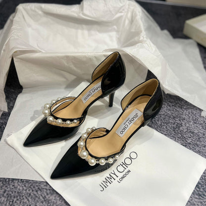 MBJS1 Leather 7CM Slippers Size 35-42 Shoes with Box