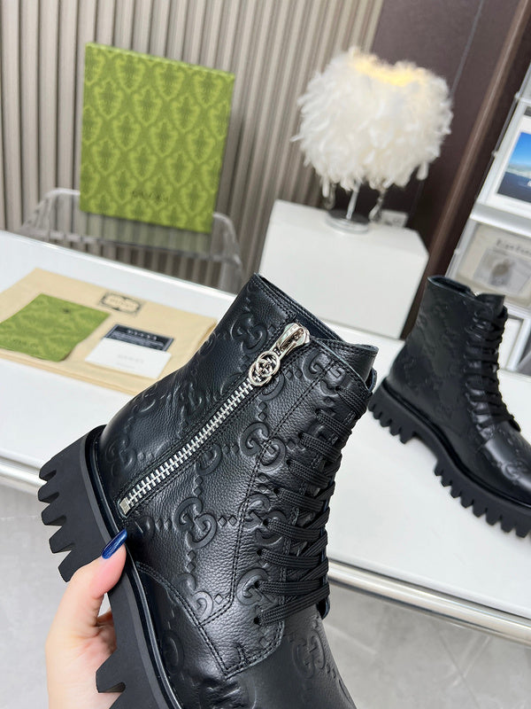 HJGS1 Leather Shoes Women 35-41 with box