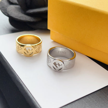 J119  Men's and women's titanium steel ring jewelry