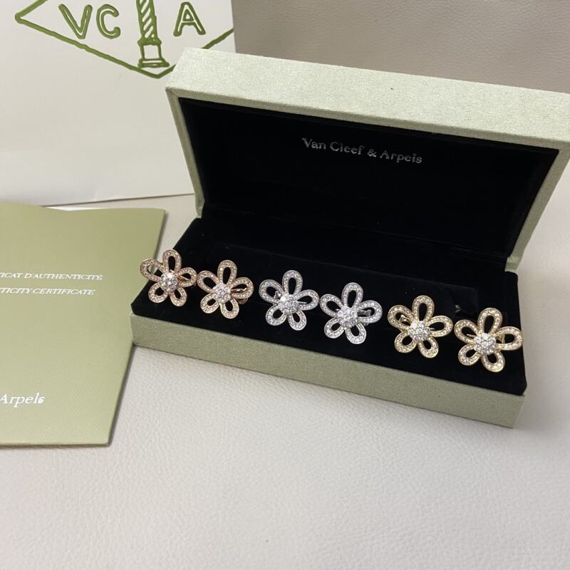 VAE31  New Sunflower Starry Sky Flower Earclap Jewelry