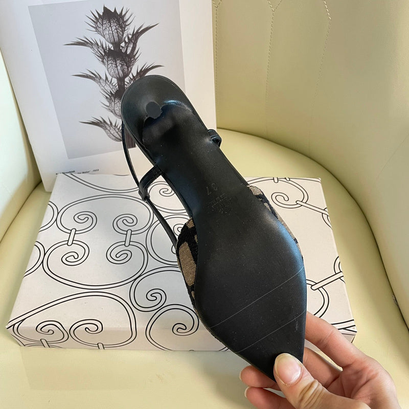 MJVS5 Leather Women 4/6/8/10CM Heel shoes 35-41 With box