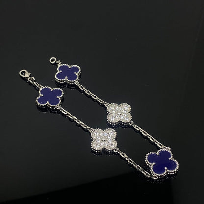 AVSB12  Multifaceted diamond lapis lazuli bracelet  jewelry