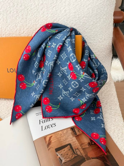 XLC12 Silk satin 90-90CM Scarf