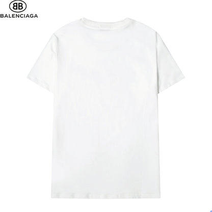 BAC37 Men's and women's letter embroidery short-sleeved T-shirt