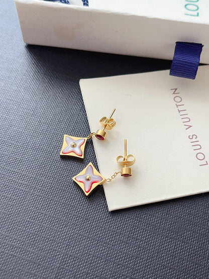 L192  Titanium steel bracelet necklace earrings set jewelry