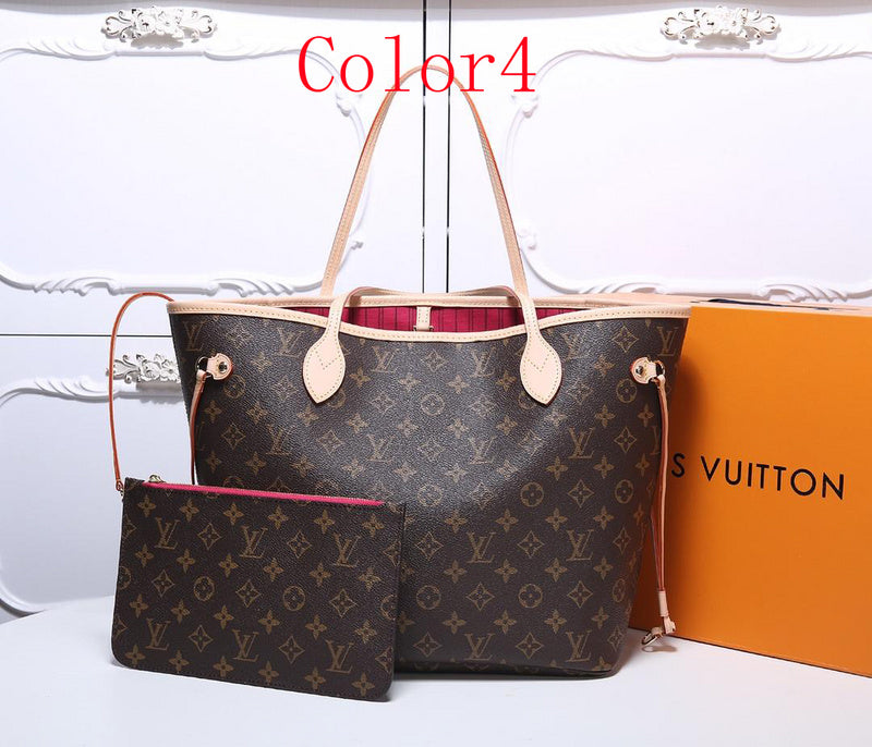 GLP8  Neverfull Bag high quality L*V bag for lady gift Canvas leather small size 32x29x17cm/ big 40×33×20CM