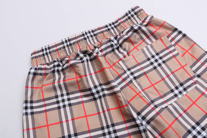 BUC120  New Fashion Summer Suit Short Sleeve Shirt Shorts