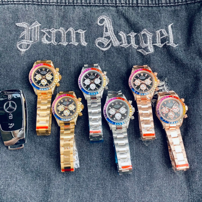 RW32  Rainbow Di classic three eyes six needle design, atmospheric fashion 40mm*12mm