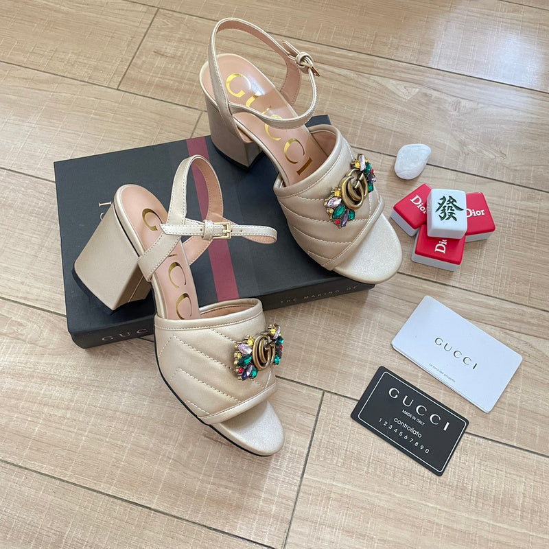 MJGS52 Slippers 6.5CM Women shoes 35-40 With box