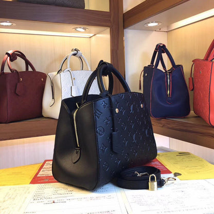 LLP48 High-quality leather bag women handbag 33X23X15cm fashion bag