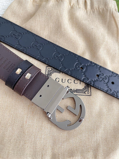 GBL1 Real leather 3.7CM 95-125CM Belt with all packing