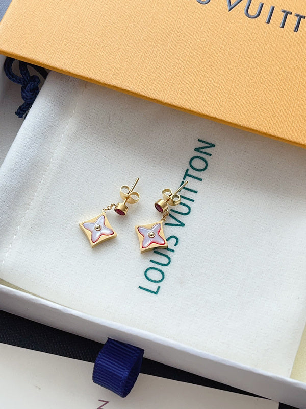 L192  Titanium steel bracelet necklace earrings set jewelry