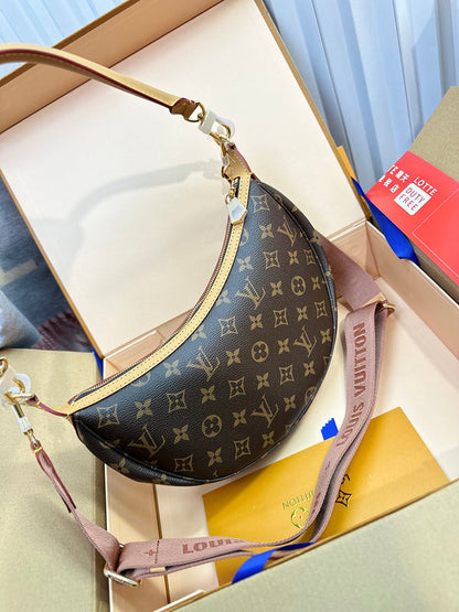 MLP01   Women's new fashion 22x9x33cm moon bag