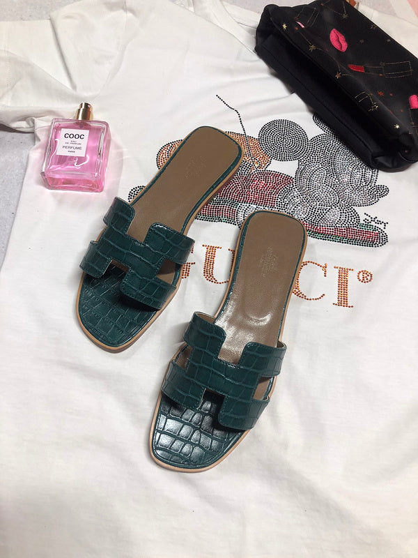 OHS02 Couples slipper Leather Shoes 35-42 with box