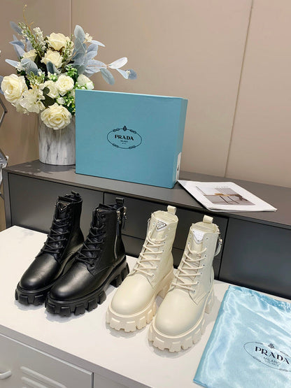 HJPS1 Leather Shoes Women 35-40 with box