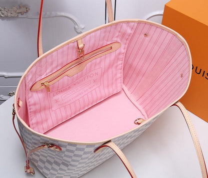 GLP8  Neverfull Bag high quality L*V bag for lady gift Canvas leather small size 32x29x17cm/ big 40×33×20CM