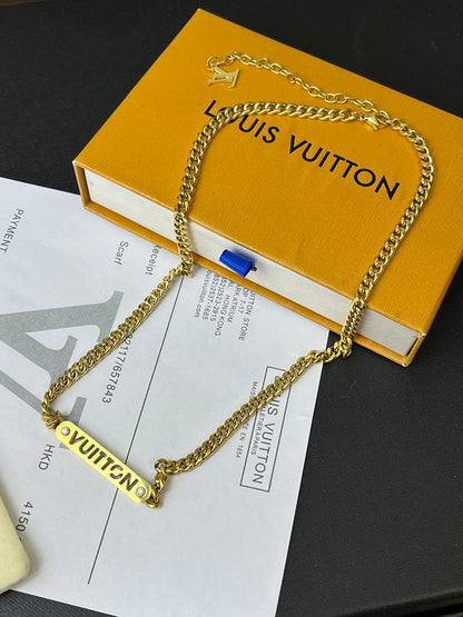 X633    Men's and women's titanium steel necklace jewelry