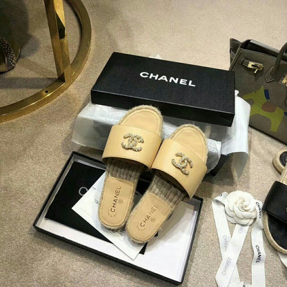 MCS0 Leather slippers shoes 35-40 With box