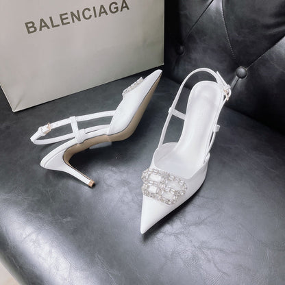 MBS11 Slippers Women 8CM heel shoes 35-42 With box