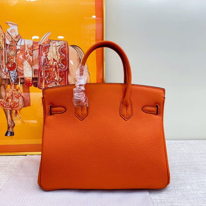 GHP2 Leather Cowhide Bag 25CM 30CM 35CM High quality Birkin Bag