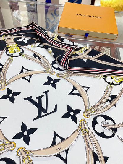 XLC03 Silk satin 90-90CM Scarf