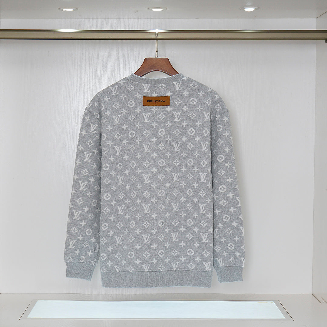 LVC403 New men's and women's spring and autumn hoodies, round neck pullovers, pure cotton clothing