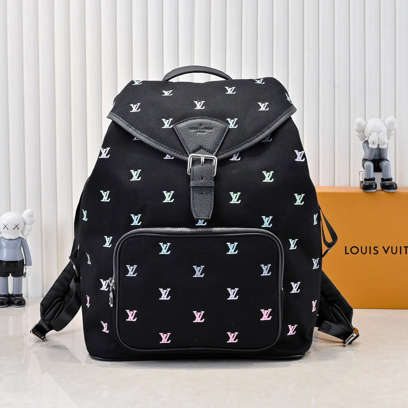 LLP196 Leather Bag 32-40-19CM Embroidery Travel Bags