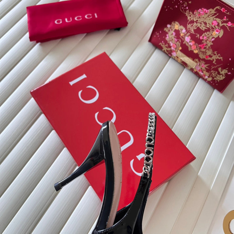 MGS16 Slippers Women 8CM heel shoes 35-41 With box