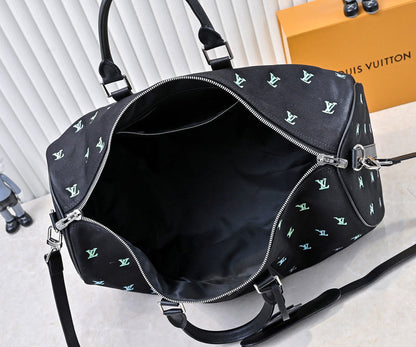 LLP197 Leather Bag 50-29-23CM Embroidery Travel Bags