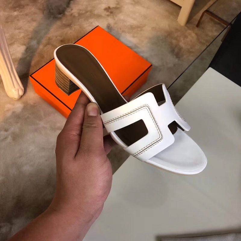 OHS01 Couples slipper Leather Shoes 35-42 with box