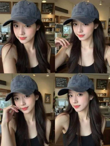 KLH2 New hardware rivet washed denim baseball cap Hat