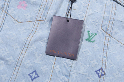 LVC020   New high-quality spring and autumn men'sand women’s jacket denim jacket clothes