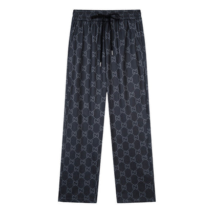 GUC098 New men's and women's spring and autumn thin pants, elastic waistband casual pants clothing
