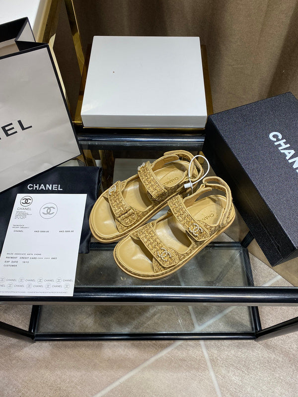 MJCS41 Leather slippers Women shoes 35-40 With box