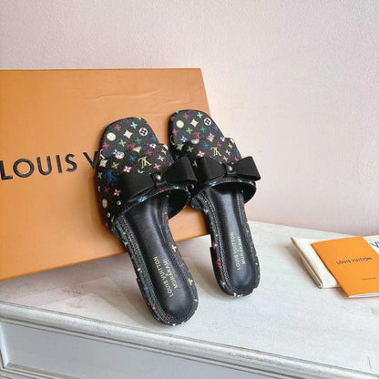 SHLS1 Women slipper Leather Shoes 35-43 with box