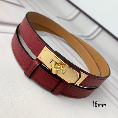 HBL7 Real leather 1.8CM 95-110CM Belt with all packing