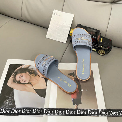 MBDS1 Leather Slippers Size 35-41 Shoes with Box