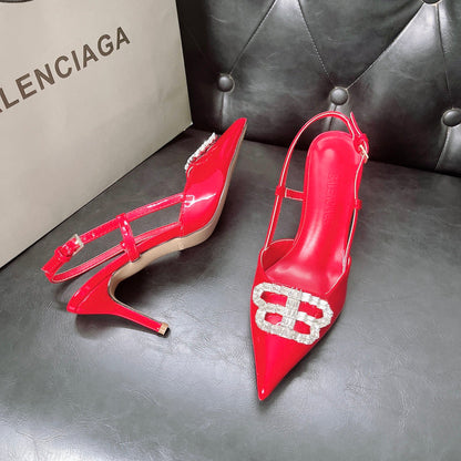 MBS11 Slippers Women 8CM heel shoes 35-42 With box