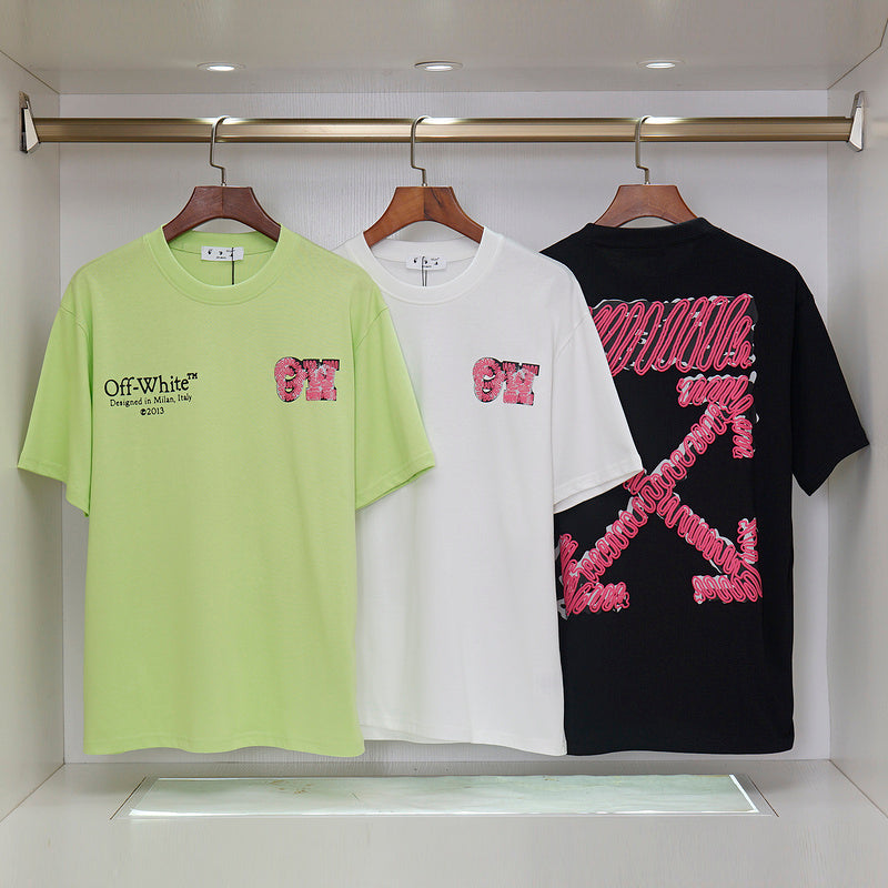 OFFC35   Men's and women's summer short-sleeved T-shirt clothes