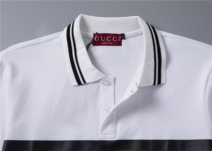 GUC064  Men's short sleeved lapel polo shirt clothing