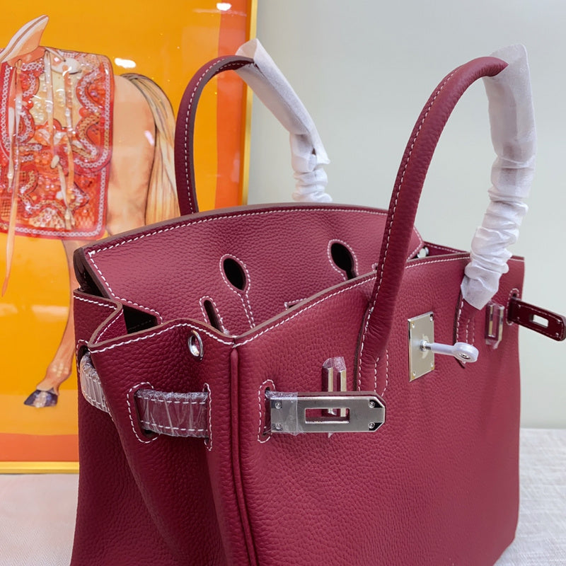 GHP2 Leather Cowhide Bag 25CM 30CM 35CM High quality Birkin Bag