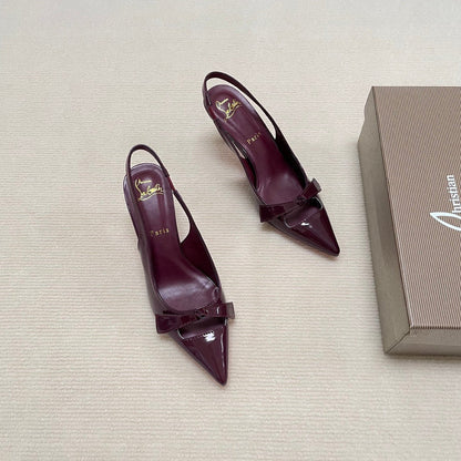 MBCL1 Women Heel 6CM 8CM 10CM Leather shoes 35-41 with box