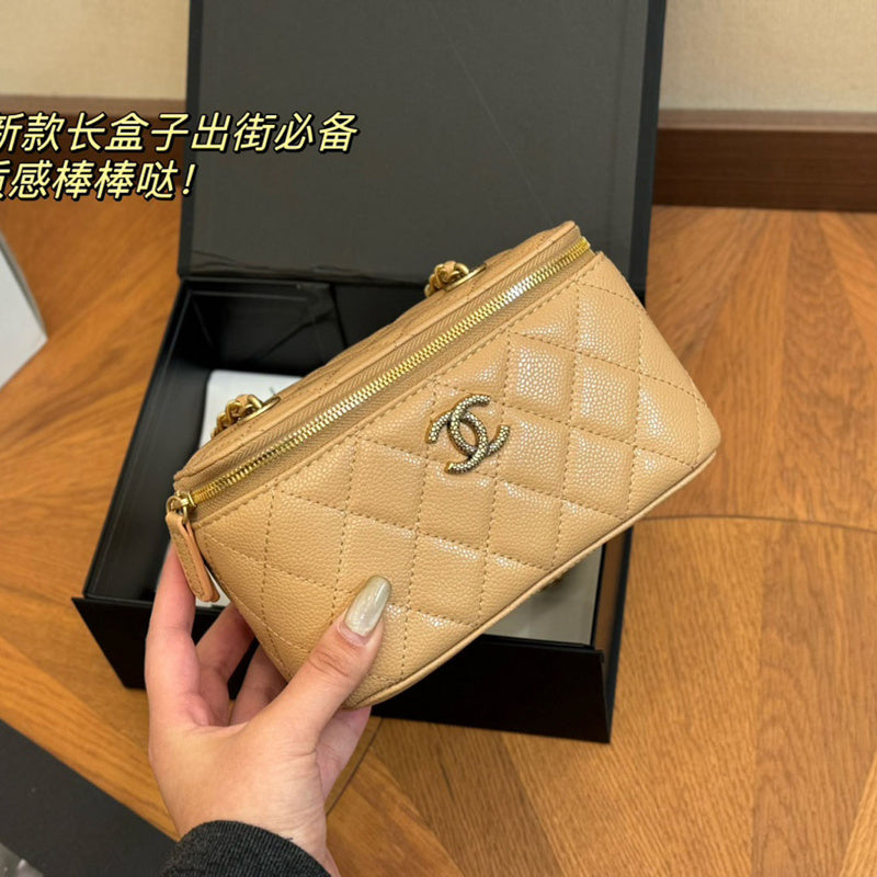 ACP8 Leather Bag 17-11CM Cosmetic Bag with box