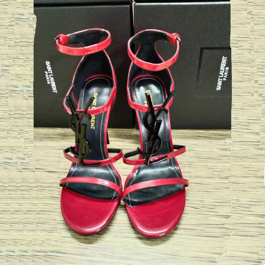 OYS6 Slippers 10.5CM High heels women size 35-41 leather shoes