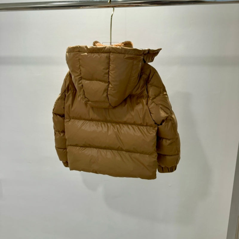 043023  Men's and women's lamb wool collar pocket decoration down   kids  jacket clothes