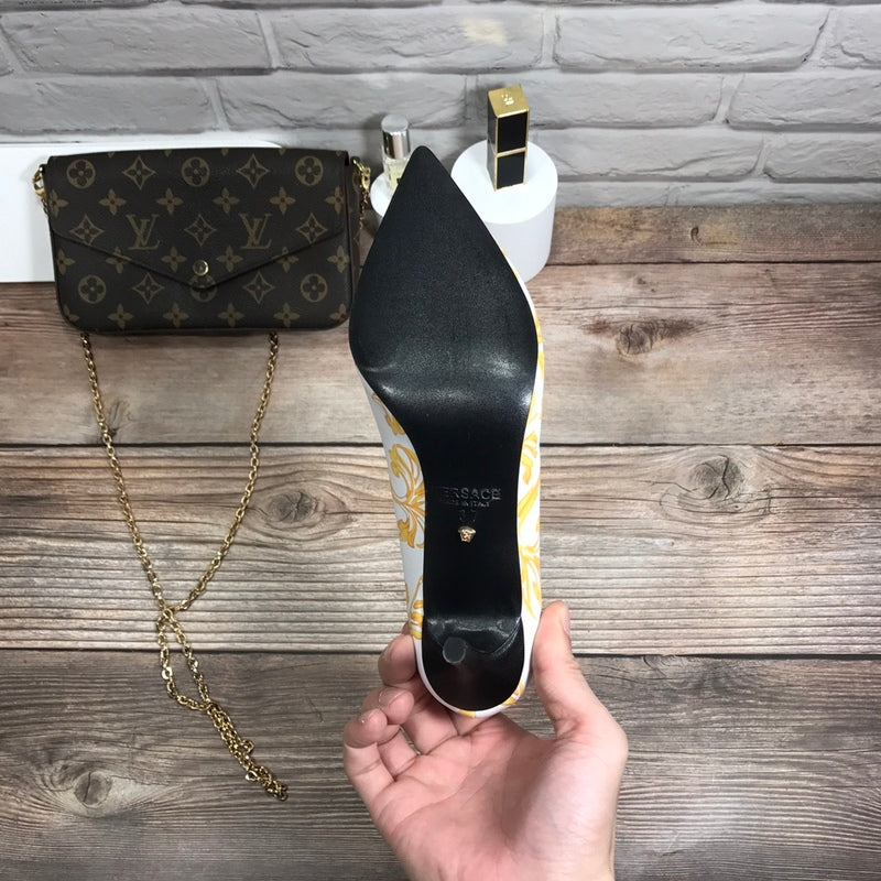 MVS7 Leather shoes women 7.0CM heel with all packaging